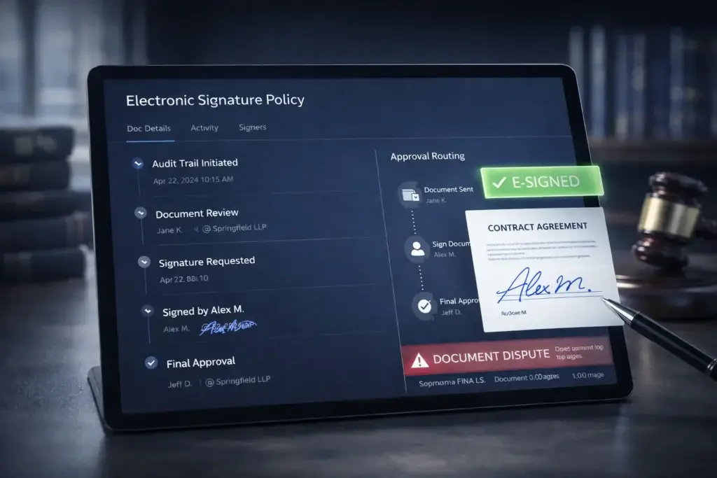 electronic signature policy