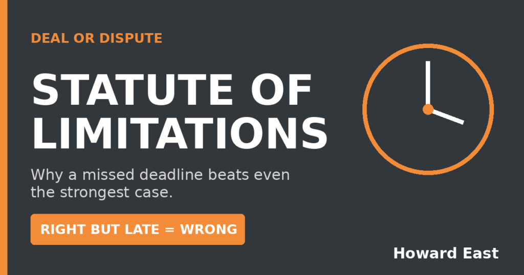 statute of limitations deadline calendar for a business lawsuit