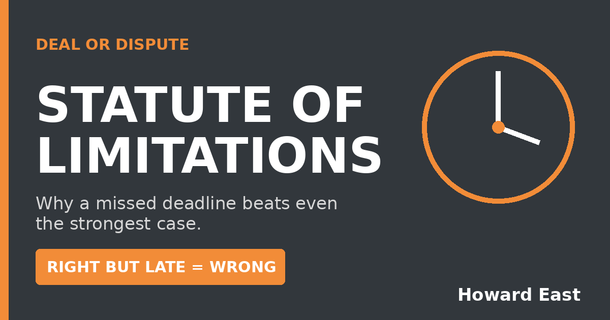 statute of limitations deadline calendar for a business lawsuit