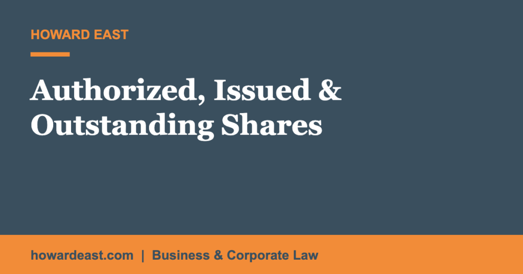 authorized and outstanding shares