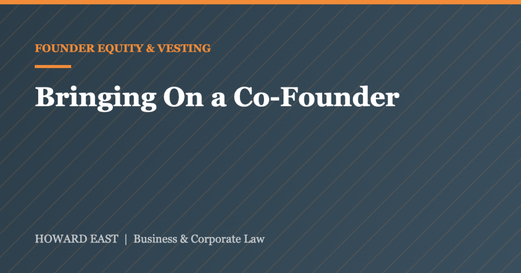 bringing on a co-founder