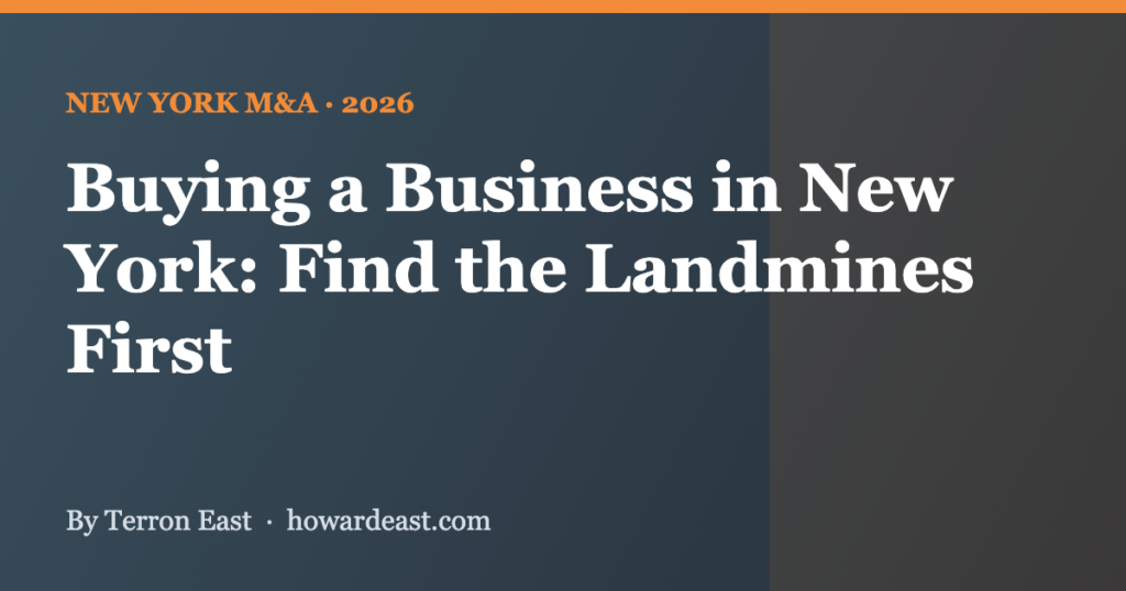 buying a business in New York