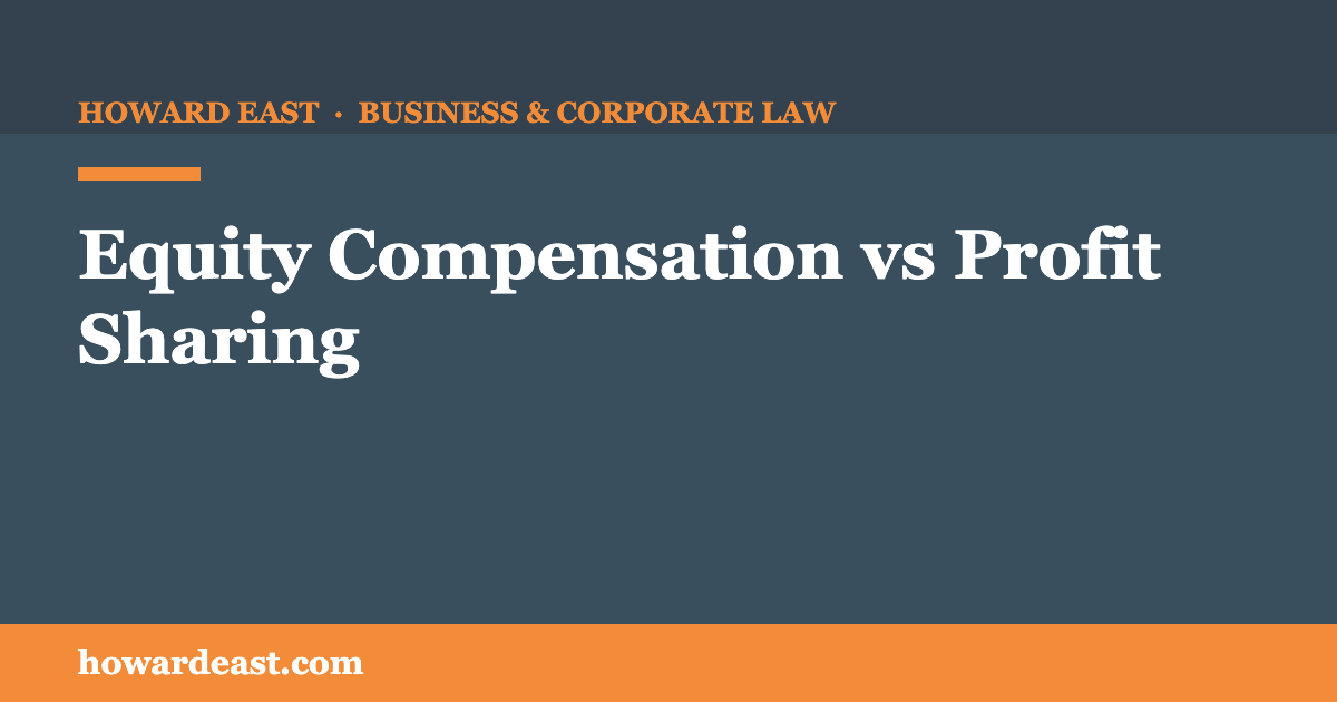 equity compensation vs profit sharing
