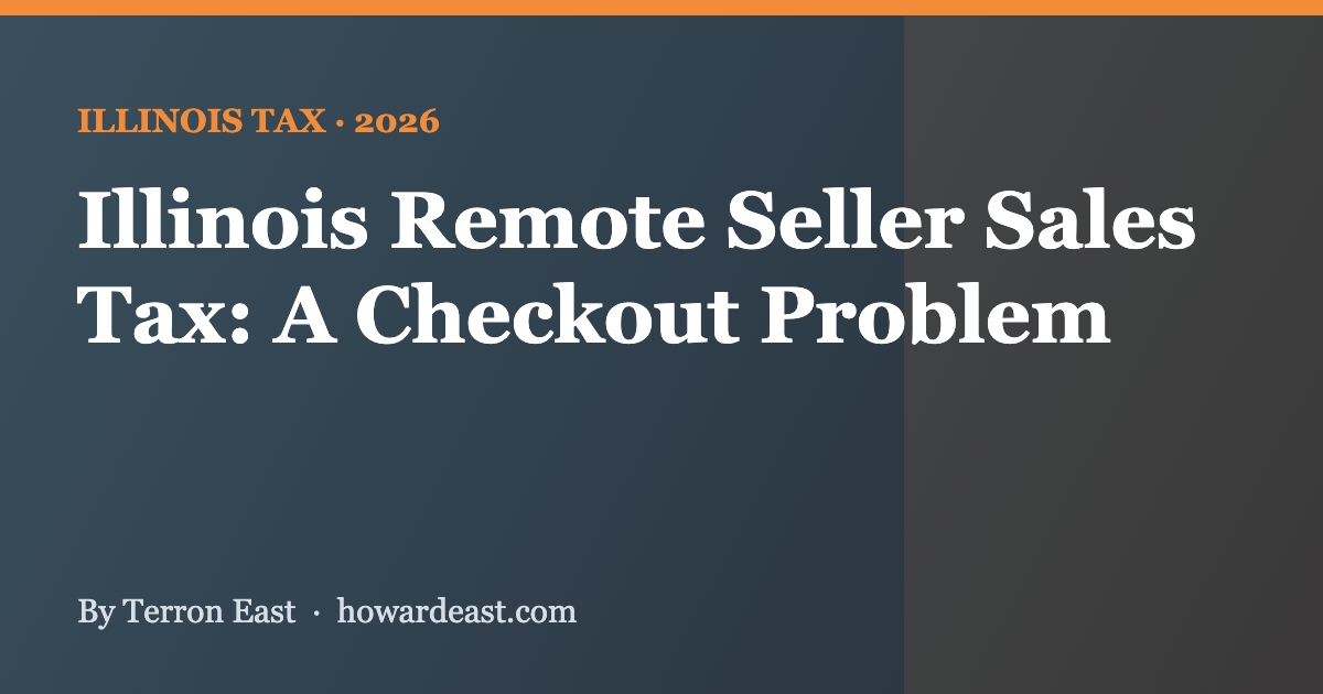 Illinois remote seller sales tax