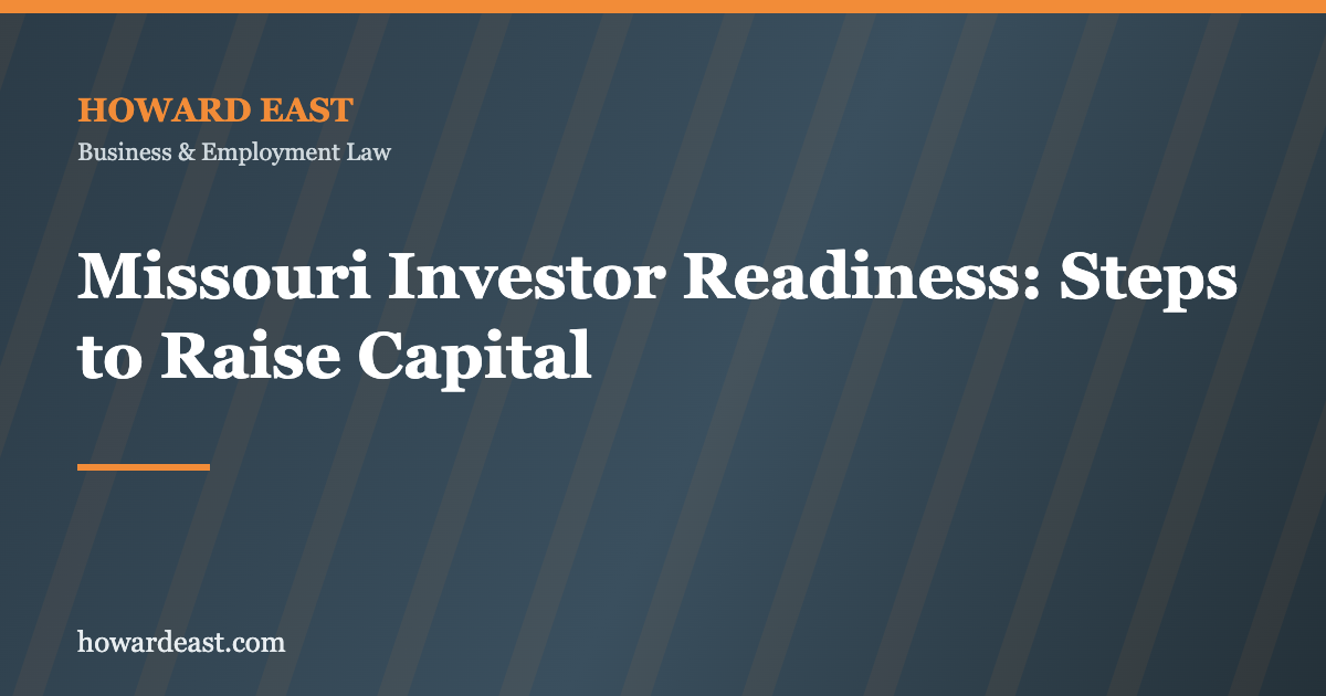 Missouri investor readiness