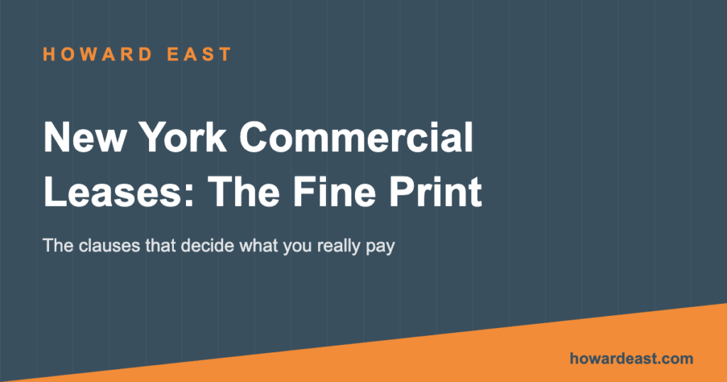 new york commercial lease