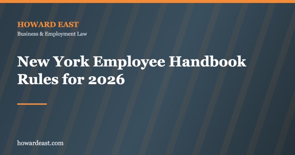 New York employee handbook