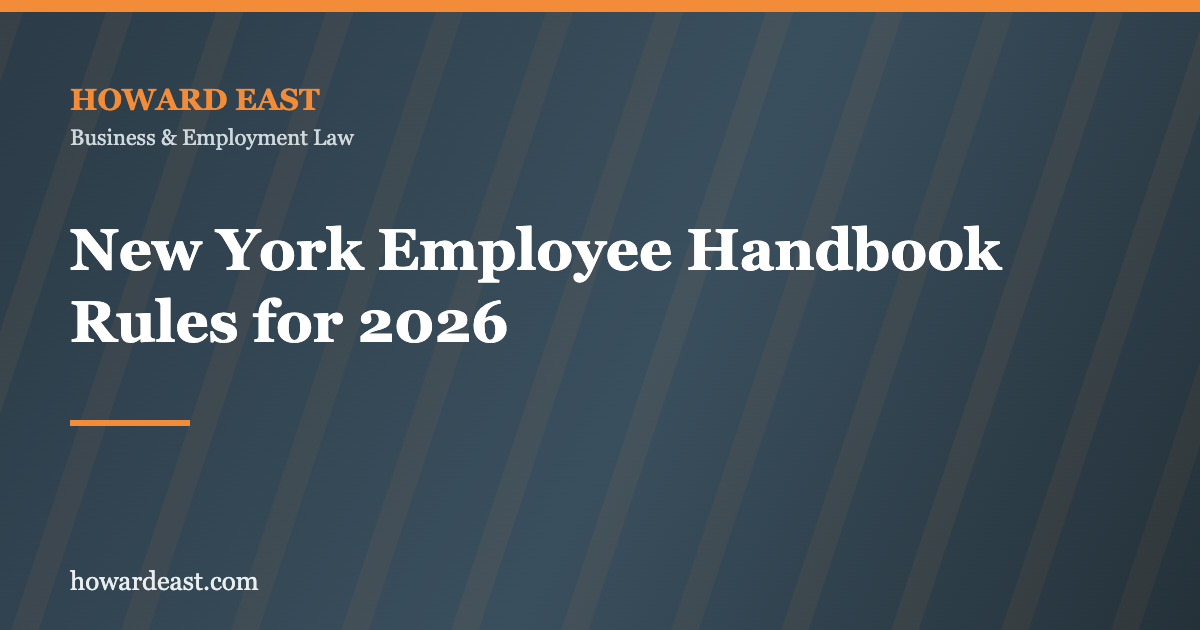 New York employee handbook