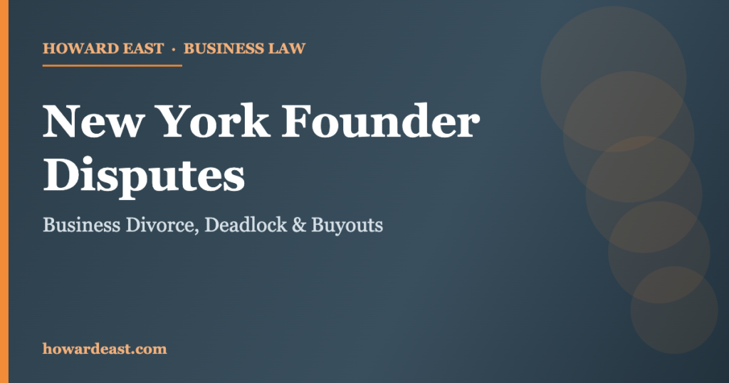 New York founder disputes