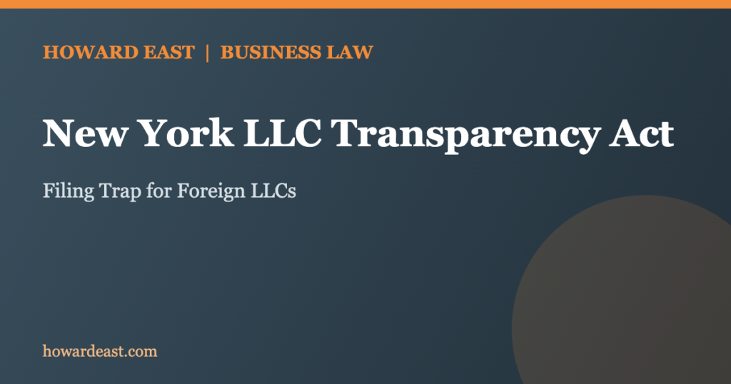 new york llc transparency act