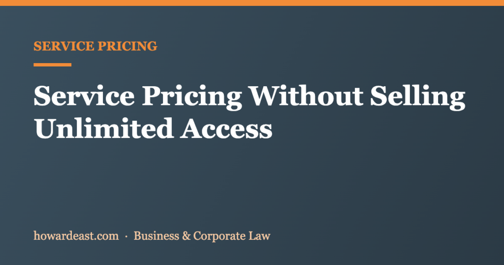 service pricing