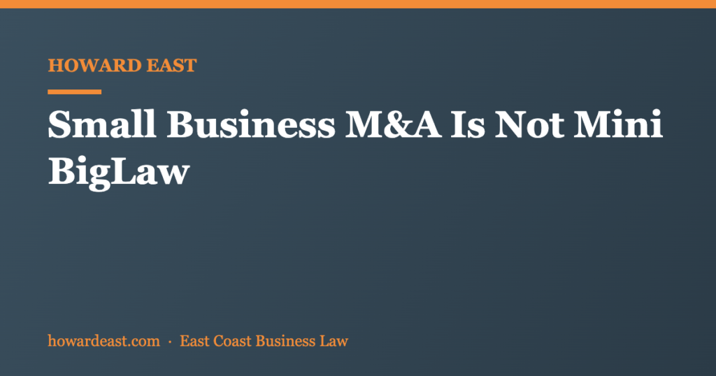 small business M&A