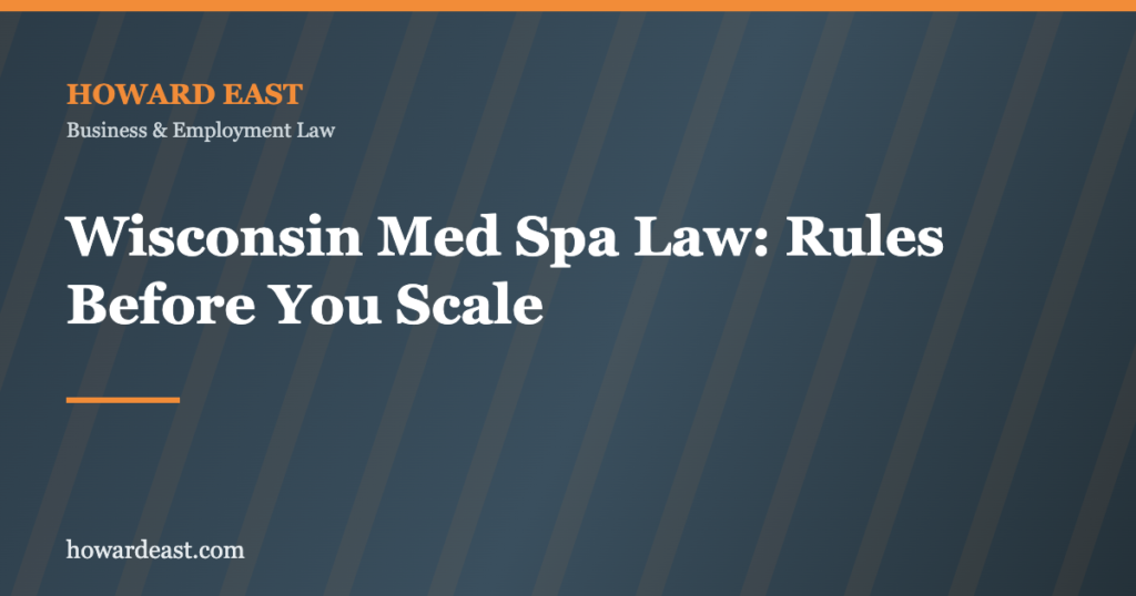 Wisconsin med spa law